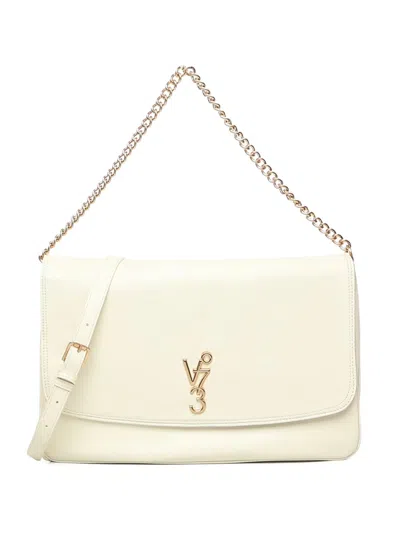 V73 Louise Logo-plaque Shoulder Bag In Neutral