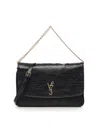 V73 Louise Logo-plaque Shoulder Bag In Black