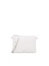 V73 Clutch With Zip And Bracelet Handle In Cream