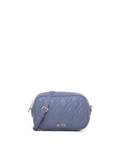 V73 Margaret Shoulder Bag In Eco-leather In Denim