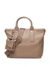 V73 Matilda Logo-charm Tote Bag In Brown