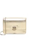 V73 Metallic-effect Chain Shoulder Bag In Neutral