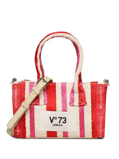 V73 Mini Striped Top-handle Shoulder Bag In Multi