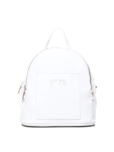 V73 Echo Backpack With Embroidered Logo In White