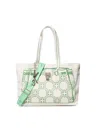 V73 Must Canvas Tote Bag In Natural, Green