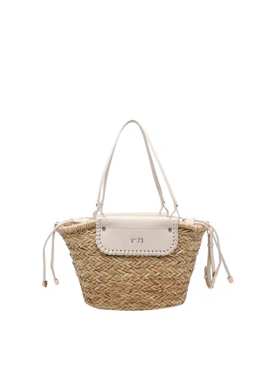 V73 V°73 Off White Naturale Vanna Shopping Bag In Neutral
