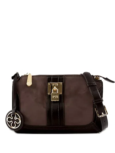 V73 Padlock Shoulder Bag In Brown