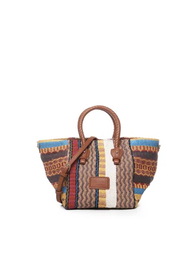 V73 Parrot Bag In Canvas In Multicolour