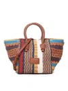 V73 Parrot Bag In Canvas In Multicolour