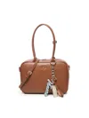 V73 Top-handle Shoulder Bag In Brown
