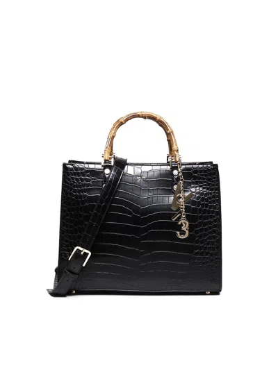 V73 Perla Bamboo Bag In Black