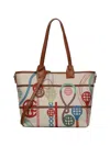 V73 Printed Tote Bag In Multi