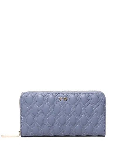 V73 QUILTED ZIPPED WALLET