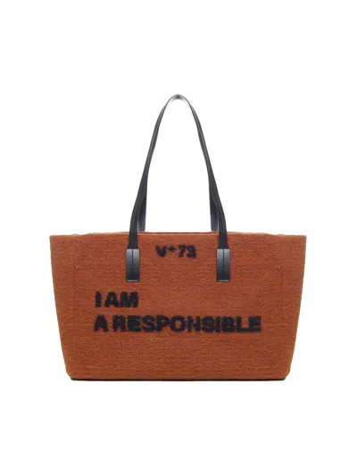 V73 RECYCLED FELT SHOPPING BAG I AM A RESPONSIBLY BAG