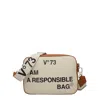 V73 V°73 斜挎包 Responsibility Bis 女式 聚酯纤维 米色/皮革 In Neutral
