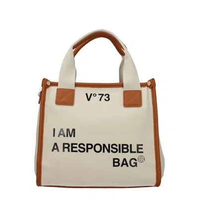 V73 V°73 手袋 Responsibility Bis 女式 面料 米色/皮革 In Neutral