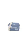 V73 Responsibility Logo-print Shoulder Bag In Denim
