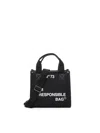 V73 Responsibility Tote Bag In Canvas And Eco-leather