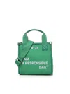 V73 RESPONSIBILITY TOTE BAG IN CANVAS AND ECO-LEATHER