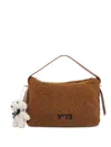 V73 Small Teddy-charm Shoulder Bag In Brown
