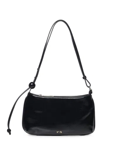 V73 Sphere-detail Adjustable Shoulder Bag In Black
