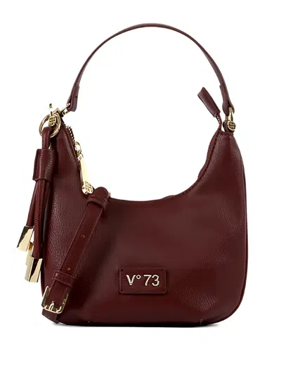 V73 Tassel Charm Shoulder Bag In Red