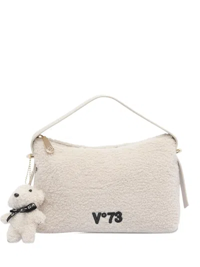 V73 Teddy-charm Tote Bag In Neutral