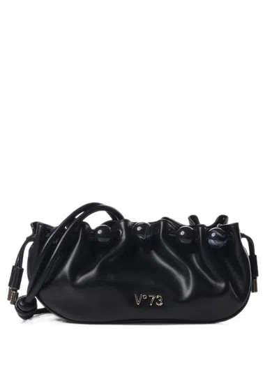 V73 Topaz Chibead-embellished Ruched Mini Bag In Black