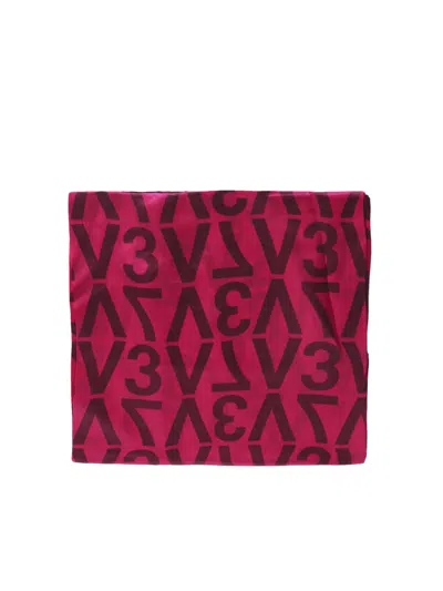 V73 Topazio Foulard In Silk In Red