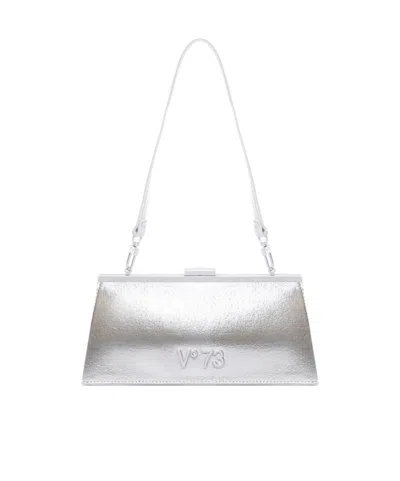 V73 Trapezoidal Shoulder Bag In White