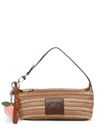 V73 Venice Striped Shoulder Bag In Neutral
