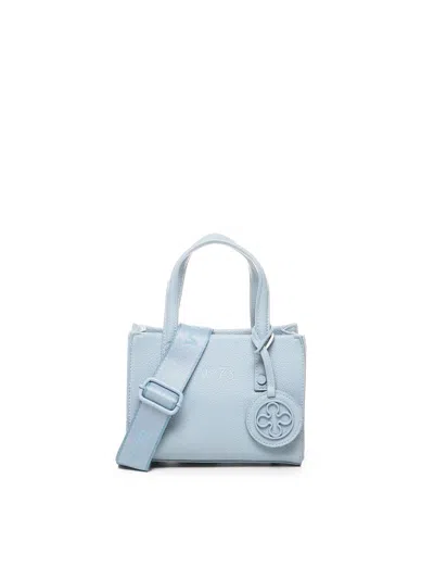 V73 Visia Handbag With Shoulder Strap In Dusty Blue