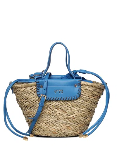 V73 Whipstitch-trim Beach-bag In Red