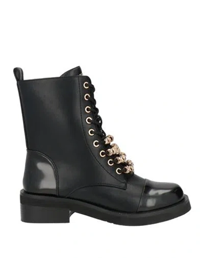 V73 Woman Ankle Boots Black Size 9 Synthetic Material