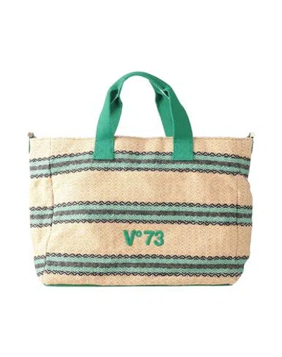 V73 Woman Handbag Camel Size - Cotton, Polyester In Neutral