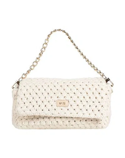 V73 Woman Handbag Cream Size - Cotton In White