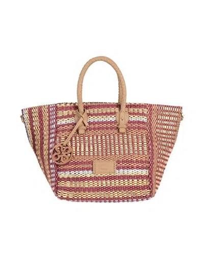 V73 Woman Handbag Garnet Size - Paper Yarn In Red