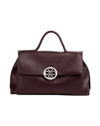 V73 Woman Handbag Plum Size - Polyurethane In Purple