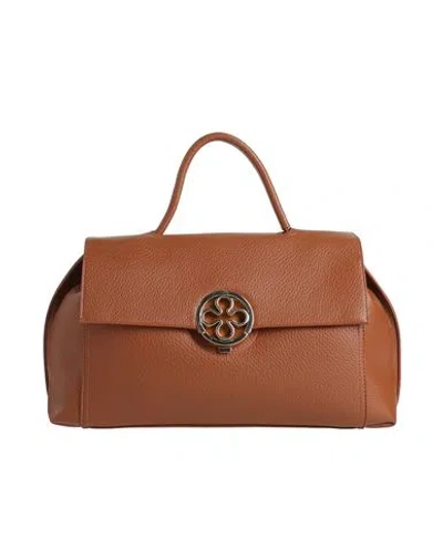 V73 Woman Handbag Tan Size - Polyurethane In Brown