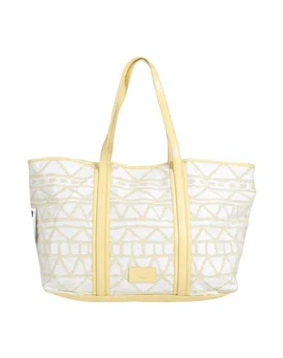 V73 Woman Shoulder Bag Pastel Yellow Size - Polypropylene, Cotton