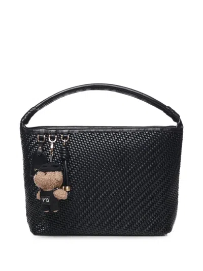 V73 Zelda Woven-effect Shoulder Bag In White
