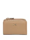 V73 Zip-closure Logo Wallet In Brown