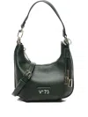 V73 Zip-fastening Half-moon Shoulder Bag In Green