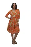 Vacanze Italiane - Cor Coral Dress Vi22092 In Red