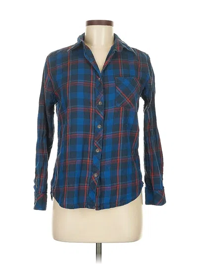 Pre-owned Vacate The Label Long Sleeve Button Down Shirt In Blue