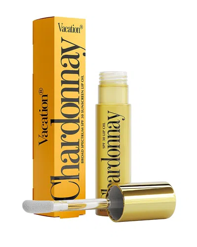 Vacation Chardonnay Lip Oil Spf 30 5.9ml In White