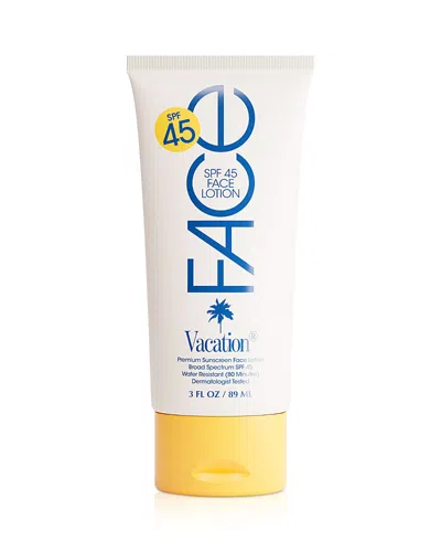 Vacation Classic Face Lotion Spf 45 3 Oz. In Transparent