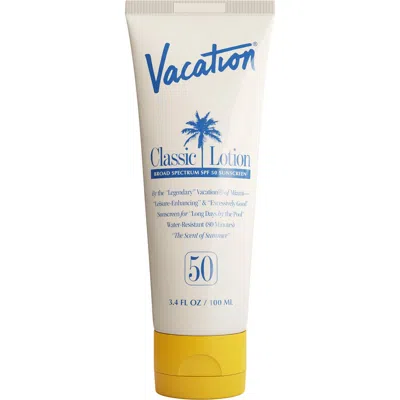 Vacation Classic Lotion Broad Spectrum Spf 50 Sunscreen In Transparent
