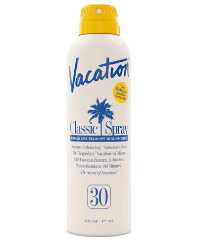 Vacation Classic Spray Spf 30 Sunscreen, 6 Oz. In Transparent