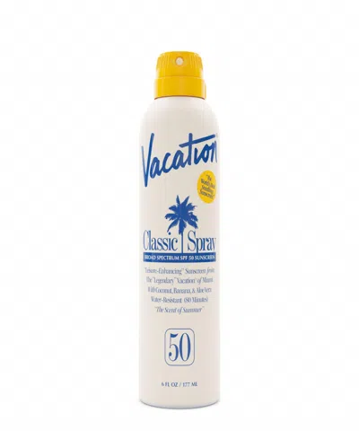 Vacation Classic Spray Spf 50 Sunscreen, 6 Oz. In Transparent